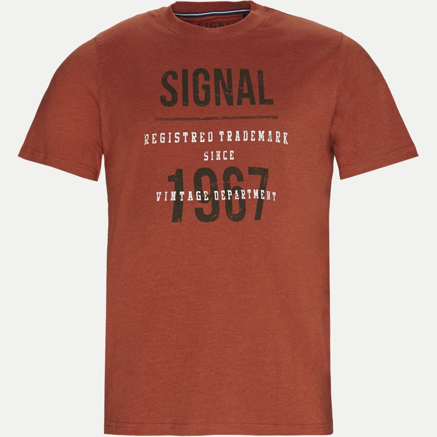 SHANE - Logo T-shirt - T-shirts - Regular - ORANGE MELANGE - 1